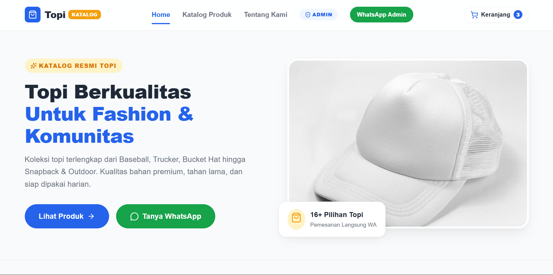 Portofolio Topi Katalog